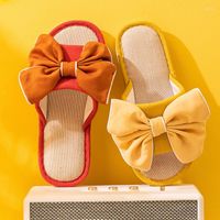 Slippers 2022 Fashion Big Bow Spring And Summer Indoor Outdo...