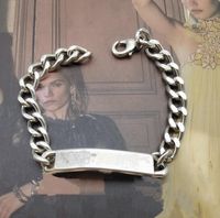 Proste pary urok bransoletki projektanci unisex litera kuba biżuteria bransoletki moda