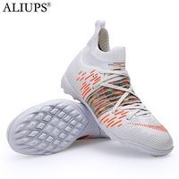 Vestido sapatos Aliups futebol masculino Futsal Flying Tecida Botas respiráveis ​​Kids Tffg Sneakers futebol Cleats Zapatos de Futbol 221006