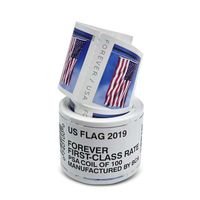 2019 US Flag Mail First - Klassenpreisrolle von 100 f￼r Umschl￤ge Postkarten Office Cards Mail Vorr￤te Jubil￤umsgeburtstage Hochzeitsfeier