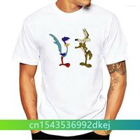 남성용 T 셔츠 Wile E Coyote 및 Road Runner Cartoon 티셔츠 유엔