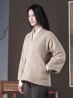 معاطف الخندق النسائي مياو يان Xinkong تحسين ملابس هان سميكة القطن الصيني على الطراز الصيني