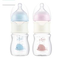 زجاجات الأطفال# ppsu وزجاجة الزجاج مواد واسعة النطاق flush تدفق سريع مضاد للألعاب التدريب على الحليب التغذية الملحقات المياه 221007