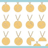 Pendant Necklaces 12 Constellations Women Necklaces Jewelry ...