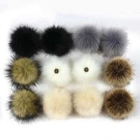 Other 2PCS Faux Artificial Fur Pom Ball with Snap Button DIY...