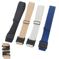 Cinturones de moda ajustable simple estiramiento unisex cinturón elástico sin hebilla para jeans pantalones vestidos niños / niñas