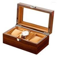 Watch Boxes Wooden Storage Box Clear Glass Premium Packaging...