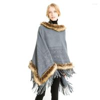 Шарфы мода осень и зимние женщины из искусственного меха воротнич