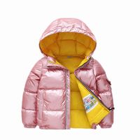 코트 소년 따뜻한 재킷 겨울 어린이 캐주얼 한 두꺼운 아래 파카를위한 딸기 어린이 패션 패션 외부 의류 도어 아웃 코트