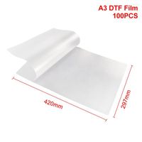Комплекты для пополнения чернил DTF Film A3 A4 PET 100pcs Прямо на принтер для печатной машины R1390 DX5 L1800