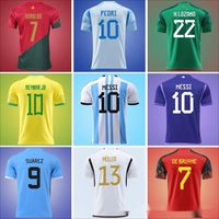 I fan sono in cima a calcio maglia da calcio 22 Qatar World Cup Coppa di calcio National Team Factory Assorbimento del sudore di vendite dirette non perde il materiale di poliestere a colori