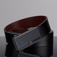 Cinturones de ocio Cinez de vaca Cinturón de alto grado Pantalón de moda de hebilla automática personalizada