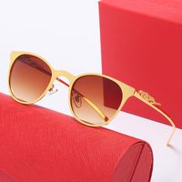 Óculos de sol mais Últimos fashion lunete carrinho de sol óculos de sol composto composto de metal composto de metal clássico retângulo de luxo de luxo de luxo de luxo de luxo feminino óculos de sol