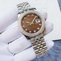 Orologio da 904L in acciaio inossidabile - orologio da design per diamante meccanico da uomo calendario da 36 mm