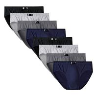 Underpants 패션 남자의 팬티의 면화 속옷 l 6xl 크기 BRIFFSR BIKINI PANT 편안한 섹시 슬립 8pcs 로트 221008