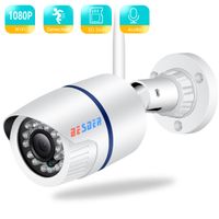 Câmeras IP Besder ICSEE 1080P P2P Wi -Fi Gravação de áudio com fio sem fio Alarm CCTV Bullet Outdoor com cartão SD Slot max 128g 221008