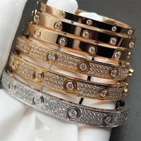 Charm Bracelets Hangke1989 Marke Charming Edelstahlliebhaber Key Open Armband für Luxus Frauen Schmuck 18k Armbänder Armreifen 221008