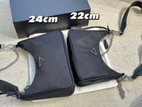 Black and Beige جديد عتيقة الأوبو سلسلة Crossbody Crossbody Bag مع أكياس قابض حقيبة حقيبة عملة معدنية