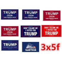 3x5ft 2024 Trump Président USA Flag de l'Amérique, sauvegardez Amérique à nouveau nous garder un super plus de bannières de conneries en gros en gros