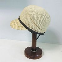 Ball Caps Women's Summer Hat Dome Protezione solare Cap da sole femmina Baseball Wide Brim Decoration Visor Beach Paglie