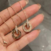 Collier de diamant pendentif colliers de luxe designers de bijoux pour les femmes fantaisie déguiser des bijoux de bijoux cerce