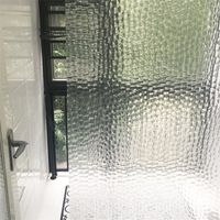 샤워 커튼 방수 방수 3D 두꺼운 투명 샤워 커튼 후크 목욕 깎아 지른 홈 장식 욕실 액세서리 D25 221008