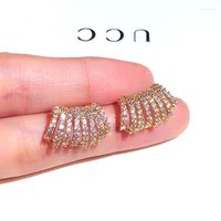Brincos de garanhão chega Super Shine Micro Inlaid CZ CIRCHRING para mulheres Charm Jewelry GiftStud de jóias de charme de zircônia cúbica