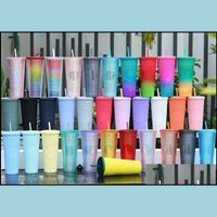 Tumblers 32 Colors Stocked 24Oz Studded Cold Cups With Lid S...