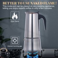 Diğer Mutfak Aletleri Paslanmaz Çelik Kahve Makinesi Pot Moka Geyser Makers Kettle Brewer Latte Percolator Soba 221010