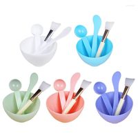 Makeup Brushes 4st Face Mask Mixing Bowl Set Diy Facemask Tool With Silicone Facial Spatula Beauty Skin Care