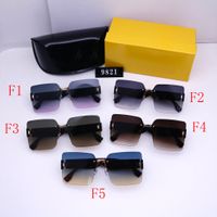 Mehrere Farben Modedesigner Sonnenbrille Klassische Brille Goggle Beach Sonnenbrille für Mann Frau Buchstabe F mit Logo Box 22101104Cz