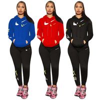 Женские спортивные костюмы Дизайнерский бренд повседневной пробежки костюмы 2022 Осенняя зимняя одежда Леди.