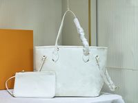 HH Lradient Color MM حقائب التسوق 2PCS مجموعة مصممة فاخرة حقيبة النساء الأزياء عتيقة النقش الملونة طباعة صليب الجسم محفظة كوين الكتف M21256