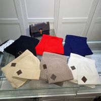 Chapeau ￩charpe Ensemble pour hommes femmes Caps de cr￢ne en tricot-tricot de cr￩ateur chapeaux chaud hiver