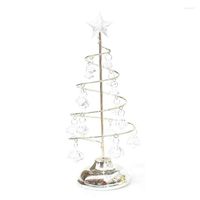 Christmas Decorations Tabletop Tree LED Light Up Trees Silve...
