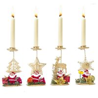 Рождественские украшения Merry Santa Claus Star Candlestic