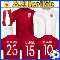 Norway 20 21 Maglie da calcio della Lega europea N0R Haaland Ödegaard Berge Haupge Home A Way National Football Camicia da uomo Uniformi