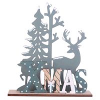 Noel Dekorasyonları Yeni Yıl 2022 Noel Elk Ahşap El Sanatları Noel Ağacı Süsleme Noel Ev için Noel Dekorasyonu Ahşap Kolye Navidad 2021 Hediyeler L221011