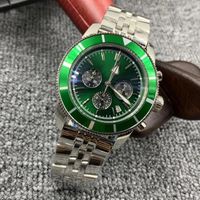 Orologi da uomo in acciaio inossidabile da 46 mm Sports Waterproof Sapphire Glass Watch