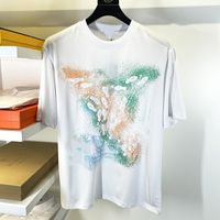 2022 Sunmmer Womens Herren Designer T-Shirts T-Shirts Modebrief Druck kurzärmelige Lady Tees Luxurys Freizeitkleidung T-Shirts Kleidung S-5xl#17