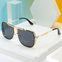 Occhiali da sole design moda classico mach sei stile 2022 gradiente lente uomini vetri da sole vintage oculos