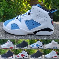 Jumpman 6S 6 University Blue Kids Basketball Shoes Kids Royal Blue Carmine DMP Red Oreo Black Infrared 2022 Boys Girls Trainers Switch Size 28-35