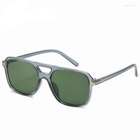 Óculos de sol 2022 Fashion Square para homens e mulheres peça de oceano Amarelo de alta qualidade, óculos de sol vintage com personalidade