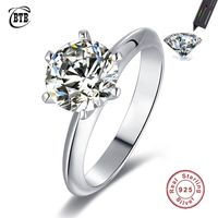 Wedding Rings Luxury 925 Sterling Silver Real Wholesale 2210...