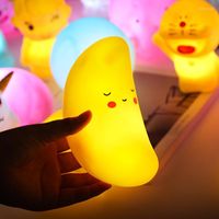 Lumières nocturnes Carton LED LED MIGNE Decoration Lamps Moon Bear Dinosaur Girl Girls Enfants Enfants Toys Cadeaux pour chambre de chambre