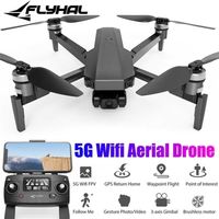 FLYHAL FX1 EIS 5G WiFi FPV com 3-eixos Câmera de Gimbal 50x Zoom 4K de 3 eixos 28mins Time de vôo GPS RC Drone Quadcopter RTF Toy 220427