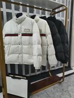 Casaco de inverno masculino jaqueta feminina parkas casacos com capuz de qualidade casual penas externas fora de roupas mant￪m -se de pato branco grosso de baixo para baixo