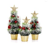 Decorações de Natal Mini Árvores Desktop Xmas Table Artificial Trees Trees de férias Decoração Decoração Ornamentos