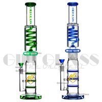 16. 5 inches Glass hookahs Straight Bong Glycerin Freezable C...