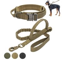 犬の襟がリースする軍事戦術リーシュミディアムシェパードウォーキングトレーニングコントロールハンドル221012